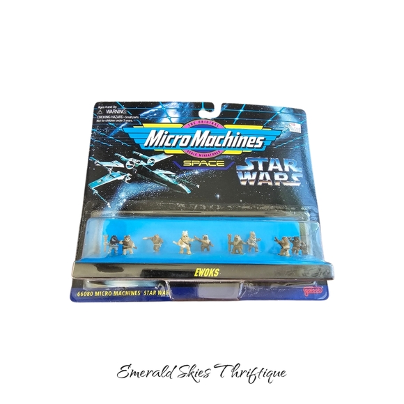 1996 Galoob Star Wars Micro Machines Set Ewoks Figures, Figures on card - Picture 1 of 6